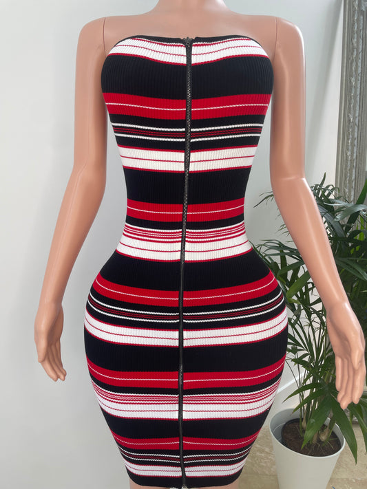Stripe Tube Dress - SHOP JAMILA