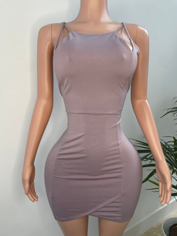 Mauve Crushed dress - SHOP JAMILA