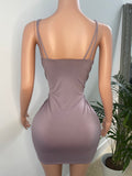 Mauve Crushed dress - SHOP JAMILA
